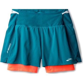 Brooks High Point 3" 2v1 Short šortky dámské modrá