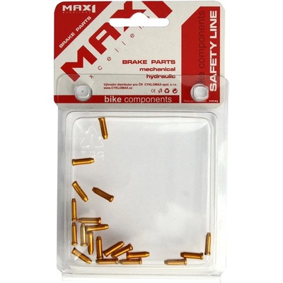 MAX1 Alu pro řadící lanko 1,6 mm 20 ks, zlatá – Zboží Dáma