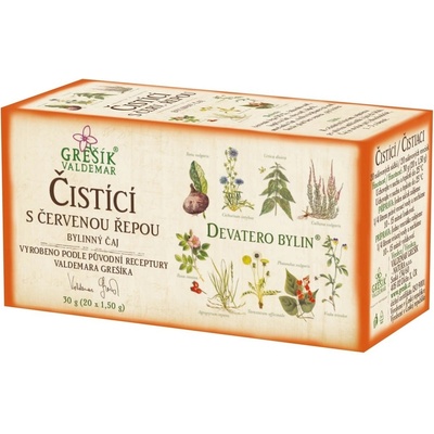 Grešík Natura Čistící s červenou řepou 20 x 1,5 g