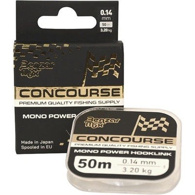 BENZAR MIX Naväzcová šnúra Concourse Mono Power Hooklink 50 m 0,22 mm 7,15 kg