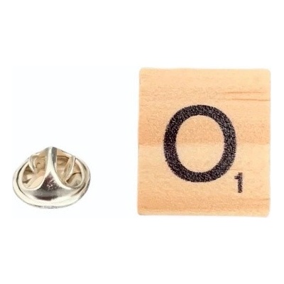 Brož Scrabble písmeno O