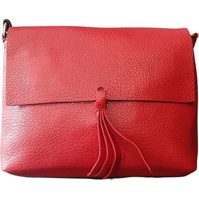 Flora & Co crossbody kabelka se střapcem F 8044 ROUGE červená