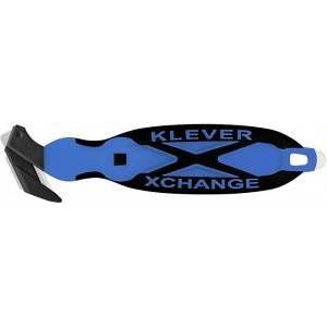 NAVA Klever XChange Safety Knife with Scraper blue