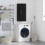 vidaXL Стенен шкаф Черния дъб 34, 5 x 34 x 90 см Инженерна дървесина (882606)