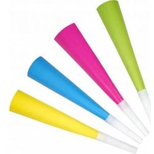 Teka Trumpets Neon party 4pcs