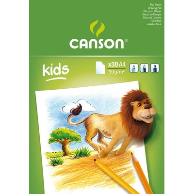 Canson Pad Kids Drawing White Paper Скицник 30 A4 90 g (C400015583)