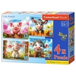 Castorland Puzzle 4in1 Cute Animals B-041084