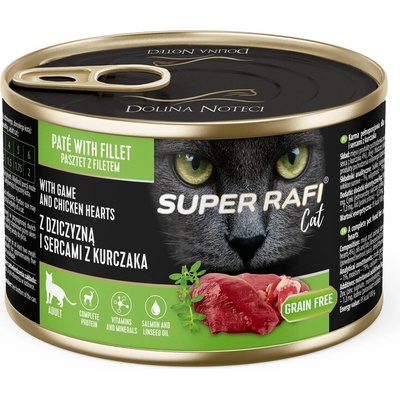 Rafi Cat P&F s divinou a kuracími srdiečkami 185 g