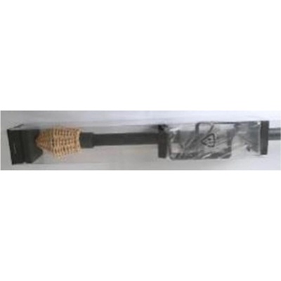 SP TREND Souprava záclonová roztažitelná 13/16mm Patrona, černá matná/ratan, 120-210 cm
