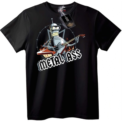 NOONEBRAND Тениска метален робот - M, Black