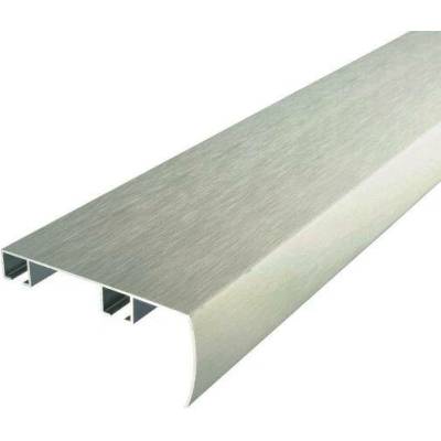 Inteza DECO stropná garnižová súprava s predným krytom kovová Strieborná, 160cm, dvojitá