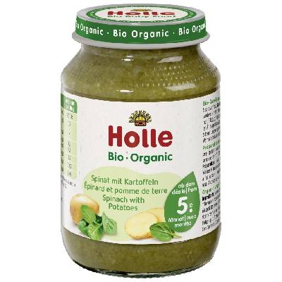 Био зеленчуково пюре Holle - Спанак с картофи, 190 g (BB210317)