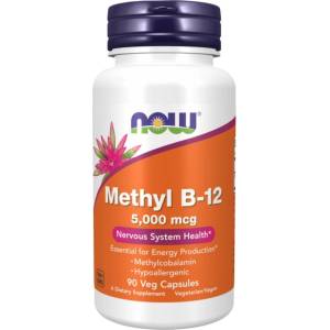 NOW Methyl B-12 5000 mcg [90 капсули]