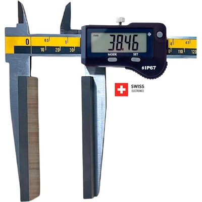 Microtech Дигитален шублер за измерване на въжета Microtech ROPE SwissMet - IP67, 300 мм, 0, 01 мм, 90 × 20 мм (141490393)