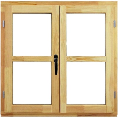 TREND Dřevěné okno O2, L, 900 x 900 mm, dvojsklo, levé, borovice