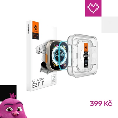 Spigen Glass EZ Fit 2 Pack Apple Watch Ultra 49mm AGL05556 – Sleviste.cz