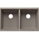 BLANCO Subline 350/350 - Мивка от Silgranit, 76x46 см, цвят „Тартуфо 527833 (527833) Мивка за вграждане