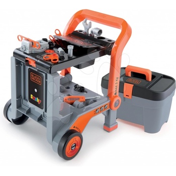Smoby pracovní vozík Black & Decker Devil Workmate 3v1 s nářadím a 18 doplňky