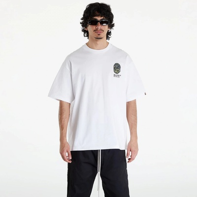 A Bathing Ape Camo Stone Ape Head Tee white