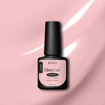 ENII NAILS Gel lak Ceramic 04 Light Peach gelový lak 5 ml