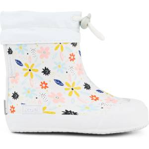 Koel Детски обувки barefoot Koel Kid's Wellie Wellington boots - Flowers White - размер 21 (EU) (702-5396-0412)