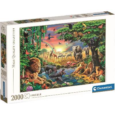 Clementoni Пъзел Clementoni от 2000 части - Африканско събиране (32081)