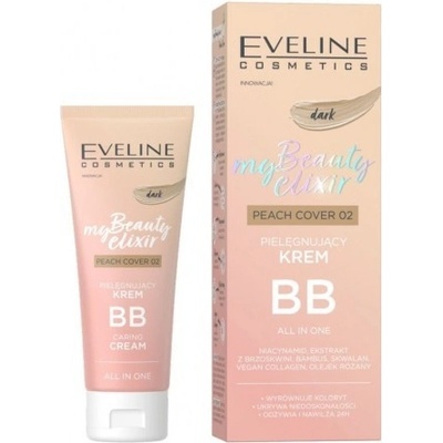 Eveline Cosmetics My Beauty Elixir ošetrujúci BB krém všetko v jednom 02 Peach Cover Dark 30 ml