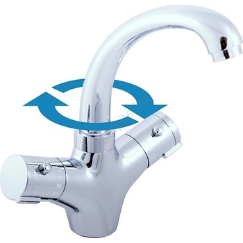 RAV SLEZÁK TRM26.0 - Термостатен смесител за умивалник TERMO 23, 5 см, лъскав хром (RV0145)