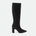 I Saw It First Обувки I Saw It First Knee-High Suede Boots Woman - Black