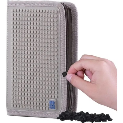 PIXIE CREW Ученически несесер Pixie Crew - Сив, с 1 цип (PXA-04-68)