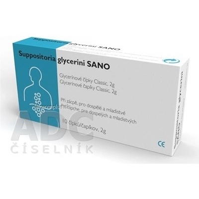 SANO Suppositoria Glycerini SANO Classic 2 g 10 ks