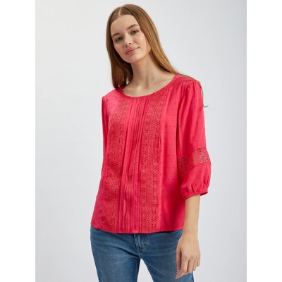 orsay Тъмнорозова дамска блуза с дантела ORSAY Orsay | Rozov | ЖЕНИ | XS