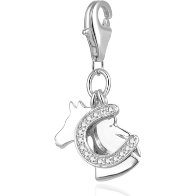 Beneto Stříbrný přívěsek Kůň s podkovou AGH601