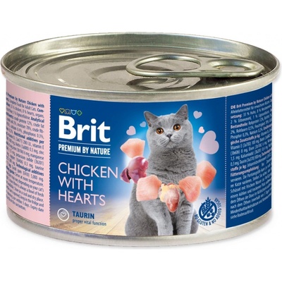 Brit Premium by Nature Cat Chicken with Hearts 200 g