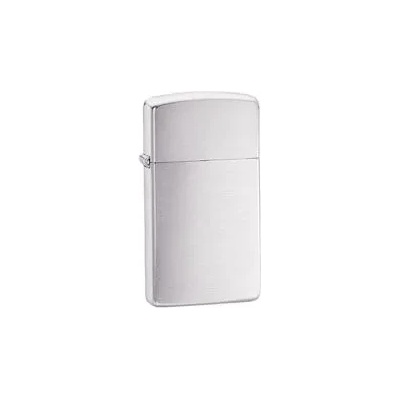 Zippo Запалка Zippo, Slim® Brushed Chrome (1600)