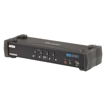 Aten CS-1784A DataSwitch elektronický 4:1 (kláv.,DVI,myš,audio 7.1) USB
