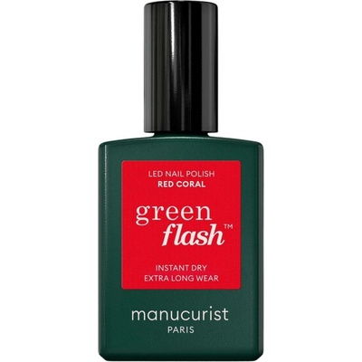 Manucurist Gelový lak na nehty Green Flash™ LED Nail Polish 15 ml Red Coral