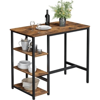 Vasagle Carla rustikální hnědá + černá