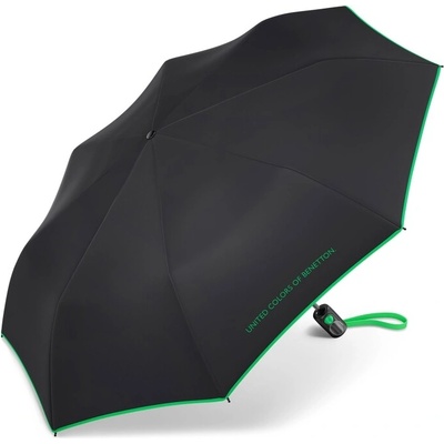 Benetton 5660 deštník skládací automatický černý