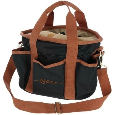 Covalliero Taška na čištění tmavě modrá koňak – Zboží Mobilmania