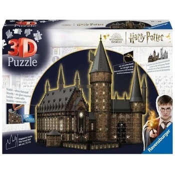 Ravensburger Ravensburger 3D пъзел Hogwarts School - Голямата зала Night Edition (11550)