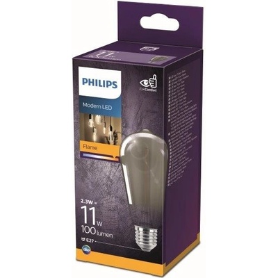 Philips E27 LED žiarovka , 2,3W, 100lm, 1800K, teplá biela