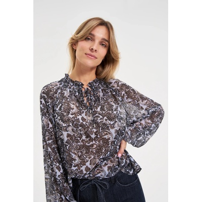 Moodo Синя риза Moodo с вързан деколте Moodo | Sin | ЖЕНИ | XXL