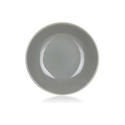 Banquet Talíř keramický hluboký AMANDE 21 cm šedý lesk