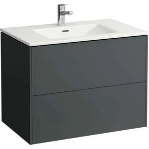 Laufen Base - Шкафче с умивалник, 59x79x49 см, 2 чекмеджета, сиво H8649612661041 (H8649612661041)