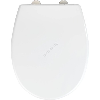 WENKO 24571100-WC тоалетно седало VORNO NEO 46x37 см бяло/сребристо (WE0687)