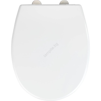 WENKO 24571100-WC тоалетно седало VORNO NEO 46x37 см бяло/сребристо (WE0687)