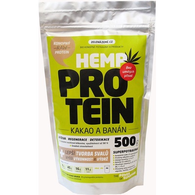 Zelená Země Konopný protein 1000 g