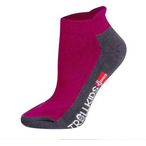 Trollkids Детски спортни чорапи Trollkids Kids Hiking Low Cut Socks II 2-Pack Sports socks - Berry - размер 23-26 (EU) (201-3046-0112)