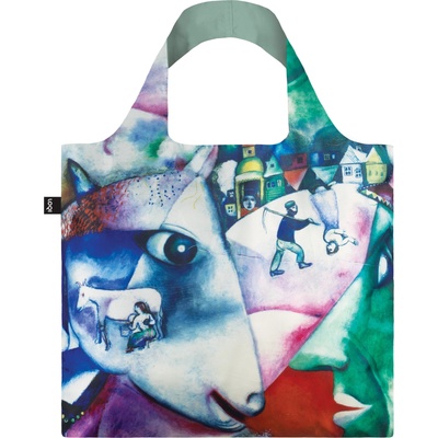 LOQI Чанта тип торба LOQI Museum Marc Chagall I And The Village (MC.MV)